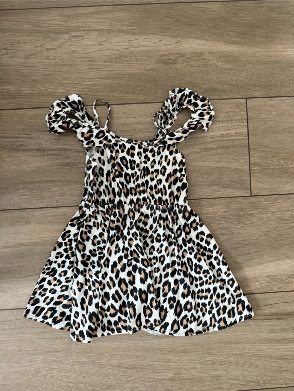 Girls 3T dress and romper bundle Floral Sundress Leopard print - Picture 4 of 7